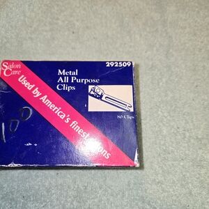 Salon Care Metal Double Prong Curl Alligator Clips 1.75”  292507 From 70s